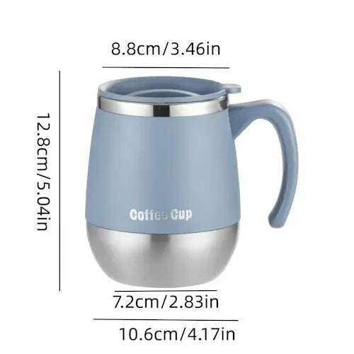 Stainless Steel Vacuum Insulated Coffee Cup with Lid - 16.91oz