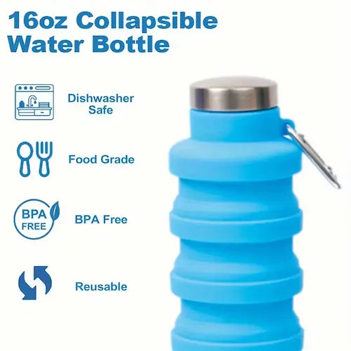 Collapsible Silicone Water Bottle