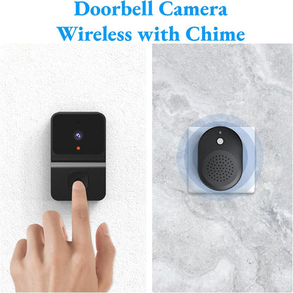1080P Wireless Video Doorbell with Chime | Smart Wi-Fi Security Camera, Two-Way Audio, and IP65 Waterproof Rating