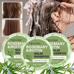 3-Pack Natural Rosemary & Biotin Shampoo Bars