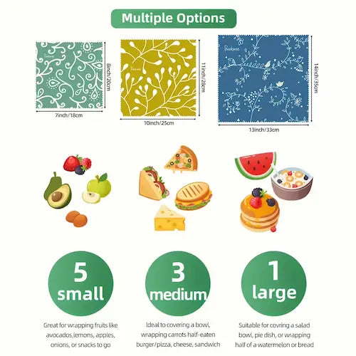 Reusable Beeswax Food Wraps