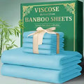 Luxury 4-Piece Bamboo Cooling Bed Sheet Set